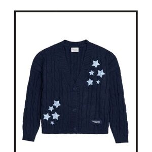 Taylor Swift Navy Blue Cardigan with White Stars